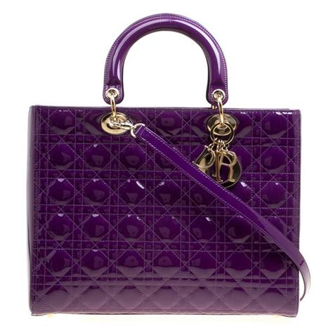 grained lady dior purple.